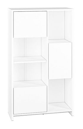 Étagère Tornved 04, couleur : blanc - Dimensions : 138 x 80 x 34 cm (H x L x P)