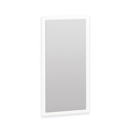 Miroir Xalapa 07, Couleur : Blanc - Dimensions : 92 x 46 x 2 cm (H x L x P)