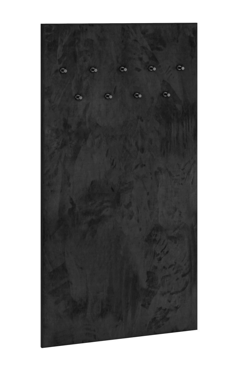 Portemanteau Lautela 07, Couleur : Noir - Dimensions : 153 x 80 x 3 cm (h x l x p)