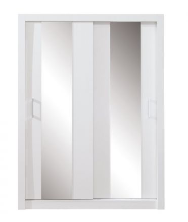 Armoire à portes coulissantes / armoire Zwalm 03, couleur : blanc - Dimensions : 215 x 160 x 60 cm (H x L x P)