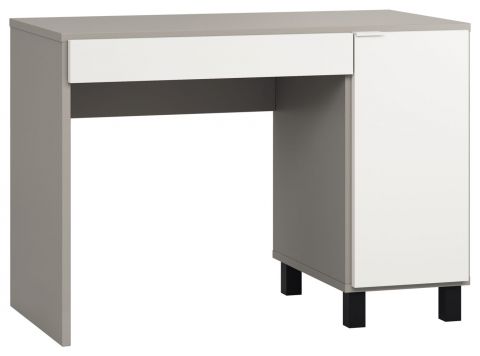 Bureau Bellaco 05, couleur : gris / blanc - Dimensions : 78 x 110 x 57 cm (H x L x P)