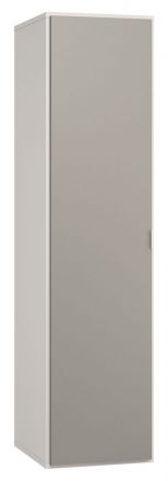 Armoire à portes battantes / armoire Bellaco 37, couleur : blanc / gris - Dimensions : 187 x 47 x 57 cm (H x L x P)
