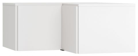 Supplément pour armoire d'angle Chiflero, couleur : blanc - Dimensions : 45 x 102 x 104 cm (H x L x P)