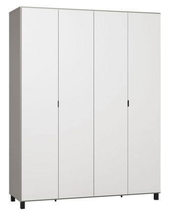 Armoire à portes battantes / armoire Pantanoso 40, couleur : gris / blanc - Dimensions : 239 x 185 x 57 cm (H x L x P)