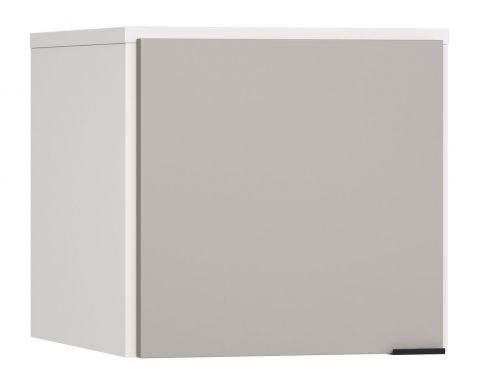 Élément pour armoire à une porte Pantanoso 12, couleur : blanc / gris - Dimensions : 45 x 47 x 57 cm (H x L x P)