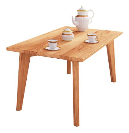 Table basse Wooden Nature Premium Timaru 04 en hêtre massif huilé - Dimensions : 80 x 60 x 48 cm (L x P x H)