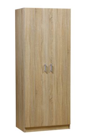 Armoire à portes battantes / armoire Plata 06, couleur : chêne sonoma - 201 x 80 x 53 cm (H x L x P)