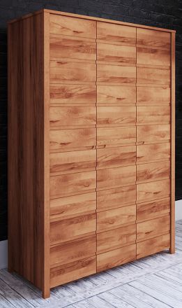 Armoire à portes battantes / Penderie Tasman 09 Wooden Nature Premium en hêtre massif huilé - Dimensions : 212 x 145 x 60 cm (H x L x P)