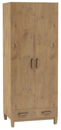 Armoire à portes battantes / armoire Alotau 11, couleur : chêne - Dimensions : 200 x 80 x 60 cm (H x L x P)