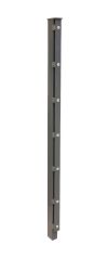 Poteau de clôture mod. A, Finition:  Revêtement anthracite, Pour hauteur de clôture: 103 cm, Longueur: 150 cm, Points de fixation: 6