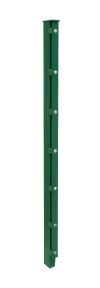 Poteau de clôture mod. A, Finition:  Revêtement vert, Pour hauteur de clôture: 103 cm, Longueur: 150 cm, Points de fixation: 6