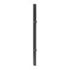 Poteaux de clôture Mod. U, Finition:   Revêtement anthracite, Pour hauteur de porte: 83 cm, Longueur: 130 cm, Points de fixation: 2