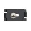 Raccord pour treillis métallique, forme plate, Finition : revêtement anthracite