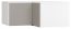 Supplément pour armoire d'angle Pantanoso 14, couleur : blanc / gris - Dimensions : 45 x 102 x 104 cm (H x L x P)