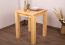 Table de salle à manger en bois de pin massif naturel Turakos 101 (rectangulaire) - Dimensions 60 x 60 cm (L x P)