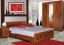 Chambre à coucher complète - Ensemble B Dahra, 4 pièces, couleur : brun chêne