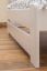 Lit simple / lit d'appoint en bois de pin massif, laqué blanc A9, avec sommier à lattes - dimension 140 x 200 cm