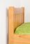 Lit simple / lit d'appoint en pin massif, couleur aulne 66, sommier à lattes inclus - 100 x 200 cm