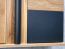 Meuble bar Ogulin 09, Couleur : Chêne / Noir, massif partiel - Dimensions : 126 x 119 x 45 cm (H x L x P)