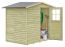 Abri de jardin 01, en bois de pin, FSC® - Dimensions extérieures avec toit : 200 x 165 x 210 cm (L x l x h)