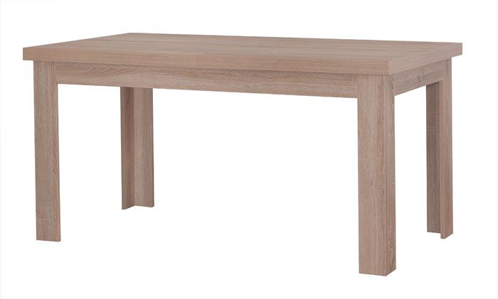 Table de salle à manger extensible Dagana 25, Couleur : Chêne sonoma - 150-200 x 80 cm (L x P)