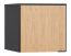 Élément pour armoire à une porte Leoncho 38, couleur : noir / chêne - Dimensions : 45 x 47 x 57 cm (H x L x P)