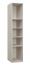 Chambre des enfants - Étagère Luis 12, couleur : blanc chêne - 218 x 40 x 40/50 cm (h x l x p)