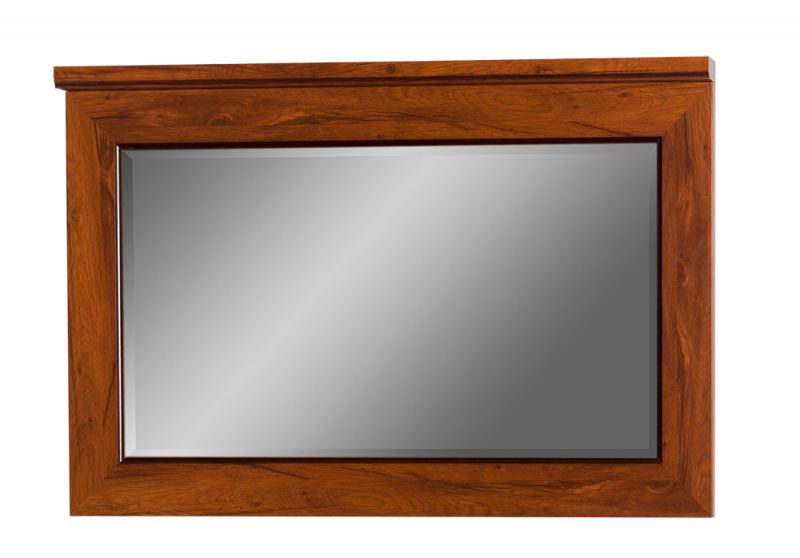 Miroir Dahra 07, couleur : brun chêne - 69 x 105 x 5 cm (h x l x p)