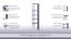 Chambre d'enfant - Étagère Luis 07, couleur : blanc chêne / violet - 218 x 50 x 22 cm (h x l x p)