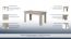 Table à manger avec rallonge Bargny 02, couleur : chêne Sonoma - 120-160 x 70 cm (L x P)