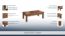 Table basse "Postira" 22, couleur : noyer, partiellement massif - Dimensions : 40 x 120 x 70 cm (H x L x P)