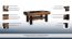 Table basse "Postira" 25, couleur : noyer / noir, partiellement massif - Dimensions : 51 x 120 - 160 x 70 cm (H x L x P)