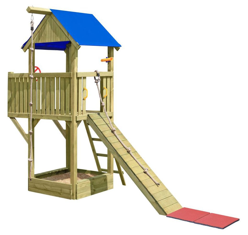 Toboggan Enfants 7 En 1 – Double Toboggan Escalier Basket Télescope – Intérieur Extérieur – 203x166x97 Cm