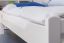 Lit d'enfant / lit de jeunesse "Easy Premium Line" K1/1n, hêtre massif laqué blanc - Dimensions : 90 x 190 cm