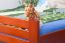 Lit pour jeunes "Easy Premium Line" K7 incl.1 panneau de recouvrement, 160 x 200 cm hêtre massif couleur cerisier laqué