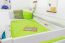 Lit superposé / lit de jeu Lukas hêtre massif laqué blanc avec échelle inclinée, y compris sommier à lattes déroulable