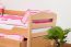 Lit enfant / lit junior "Easy Premium Line" K1/n/s avec 2 tiroirs et 2 panneaux de recouvrement, 90 x 200 cm bois de hêtre massif nature