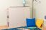 Chambre d'enfant - coffre Luis 03, couleur : chêne blanc / gris - 92 x 30 x 103 cm (h x l x p)