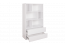 Chambre de jeune - Étagère Alard 04, Couleur : Blanc - Dimensions : 151 x 80 x 40 cm (H x L x P)