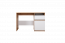 Chambre des jeunes - Bureau Alard 07, Couleur : Chêne / Blanc - Dimensions : 80 x 120 x 52 cm (H x L x P)