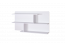 Chambre des jeunes - étagère suspendue / étagère murale Alard 12, couleur : blanc - Dimensions : 60 x 110 x 20 cm (h x l x p)