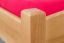 Lit simple / lit d'appoint en pin massif, couleur aulne 80, avec sommier à lattes - 80 x 200 cm (l x L) 