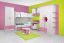 Chambre d'enfant - bureau Luis 04, couleur : chêne blanc / rose - 93 x 120 x 60 cm (H x L x P)