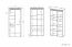 Vitrine Glostrup 04, Couleur : Chêne - Dimensions : 200 x 92 x 40 cm (H x L x P), avec 3 portes et 10 compartiments