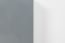 Vitrine Hohgant 11, Couleur : Blanc / Gris Brillant - 209 x 90 x 42 cm (H x L x P)