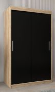 Penderie à portes coulissantes Bisaurin 2A | Chêne Sonoma & Wengé | 200 x 120 x 62 cm
