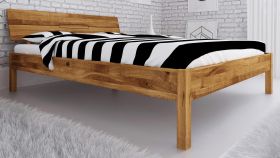 Lit double Kapiti 04 | Chêne sauvage massif huilé | Couchage 200 x 200 cm | Design haut de gamme