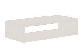 Compartiment pour commode Ainsa 16, couleur : crème - 18 x 73 x 37 cm (h x l x p)