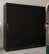 Armoire penderie Bisaurin 5A | Portes coulissantes | Noir | 200 x 200 x 62 cm