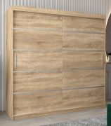 Armoire portes coulissantes Jan 05A | Chêne Sonoma | 200 x 200 x 62 cm | Rangement optimisé